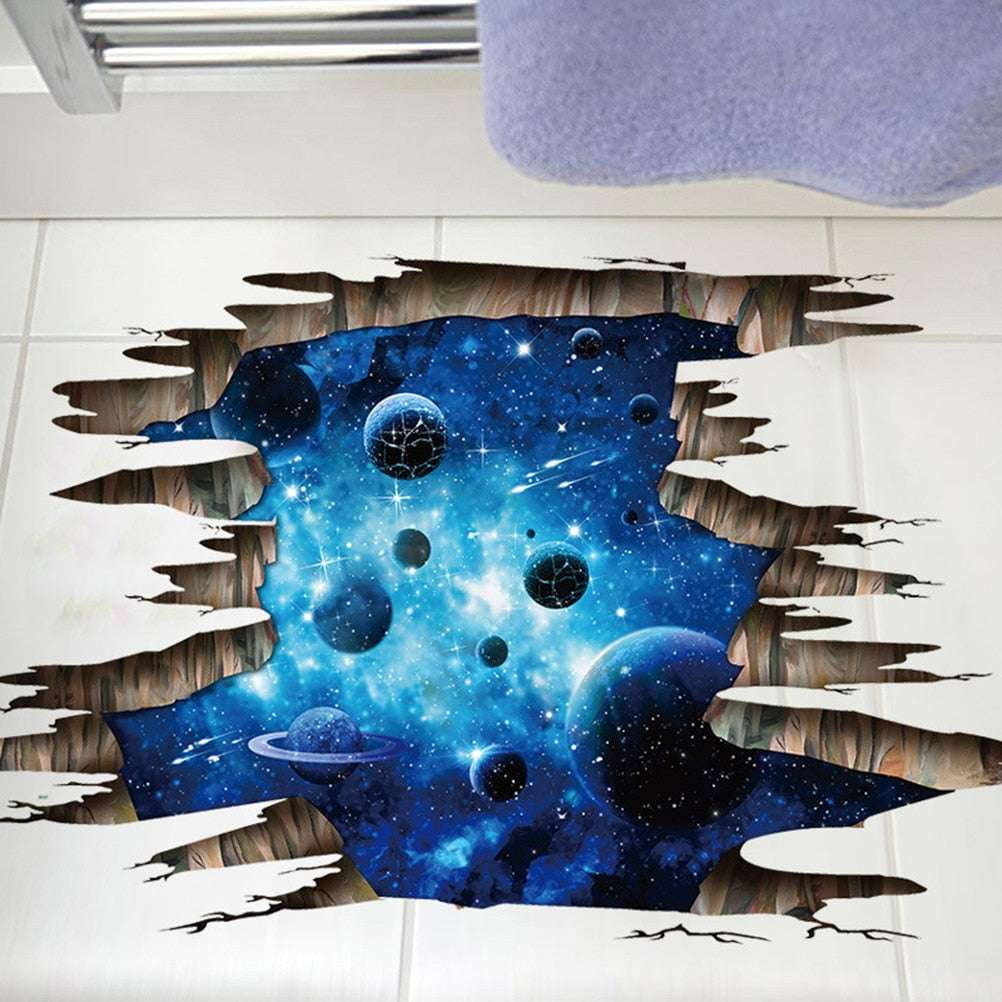 3D Wall Art, Galaxy Wall Decals, Realistic Wall Stickers - available at Sparq Mart