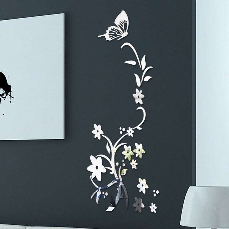 Acrylic mirror stickers, home decoration, silver gold black - available at Sparq Mart