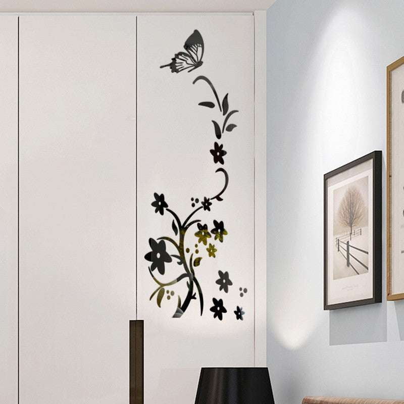 Acrylic mirror stickers, home decoration, silver gold black - available at Sparq Mart