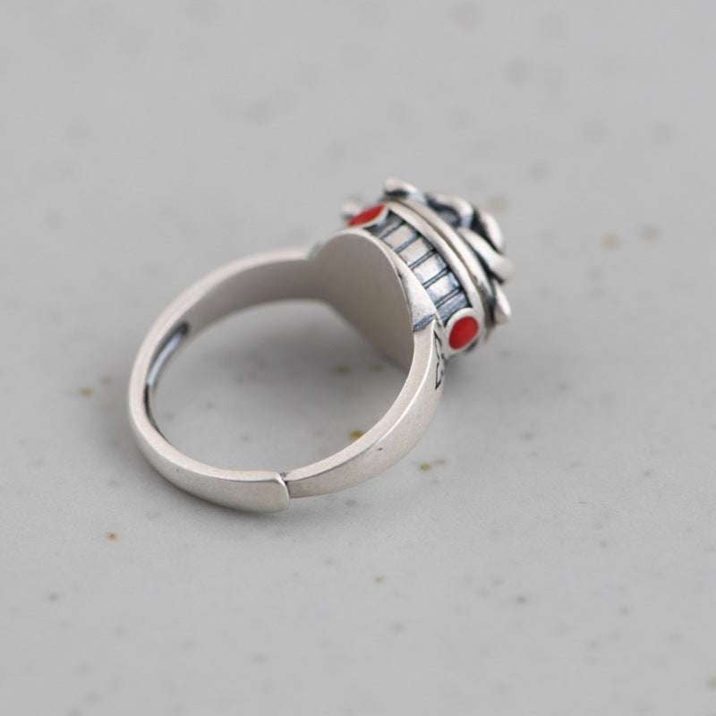 Adjustable Silver Ring, Ladies Personality Ring, Rose Design Jewelry - available at Sparq Mart