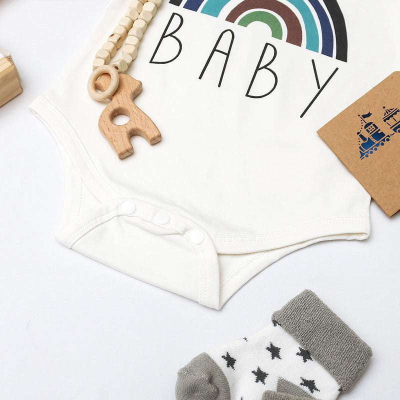 Baby Jumpsuit Outfit, Infant Patterned Onesie, Soft Cotton Romper - available at Sparq Mart