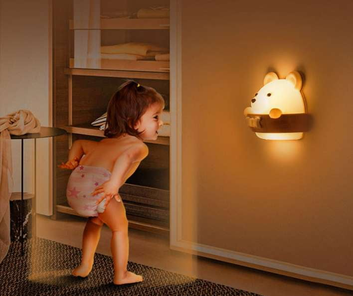 Bedroom Accent Light, Kids Bear Lamp, Safe Night Light - available at Sparq Mart