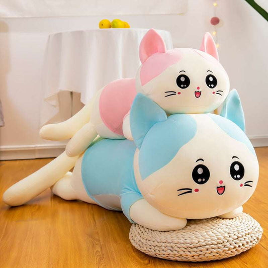 Cat Plush Toy, Long Throw Pillow, Sofa Cushion - available at Sparq Mart