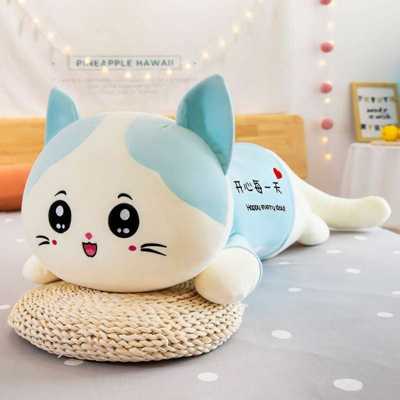 Cat Plush Toy, Long Throw Pillow, Sofa Cushion - available at Sparq Mart