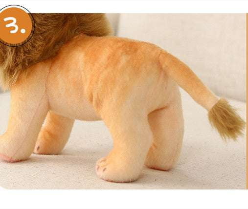 Cute Lion Plush, Little Lion Stuffed Animal, Simulation Lion Doll - available at Sparq Mart