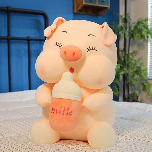 Baby Bottle Pig, Ragdoll Toy, Wholesale Pig Plush - available at Sparq Mart