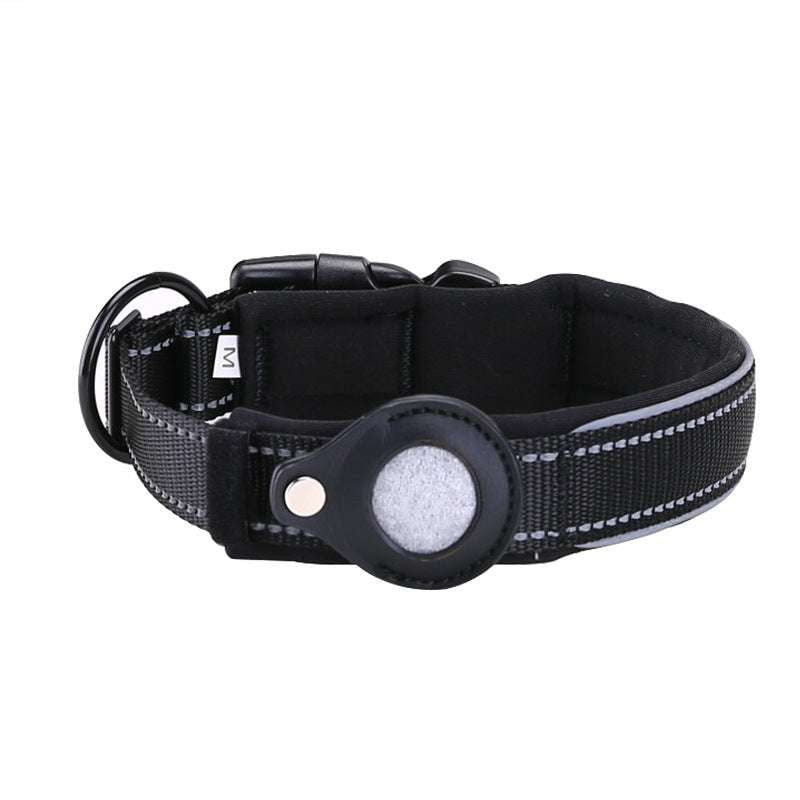 AirTag Holder Secure, Pet Tracker Collar, Reflective Safety Gear - available at Sparq Mart