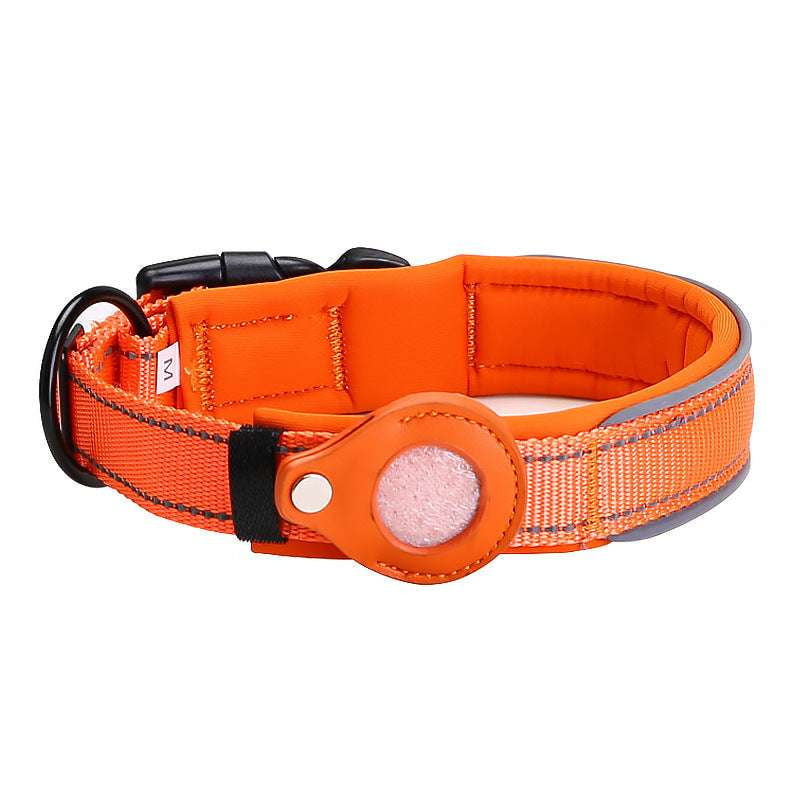 AirTag Holder Secure, Pet Tracker Collar, Reflective Safety Gear - available at Sparq Mart