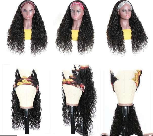 African Small Roll, Fluffy Explosive Head, Headscarf Wig Female - available at Sparq Mart