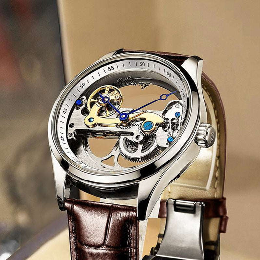 automatic mechanical watch, elegant wristwatch style, luxury timepiece collection - available at Sparq Mart