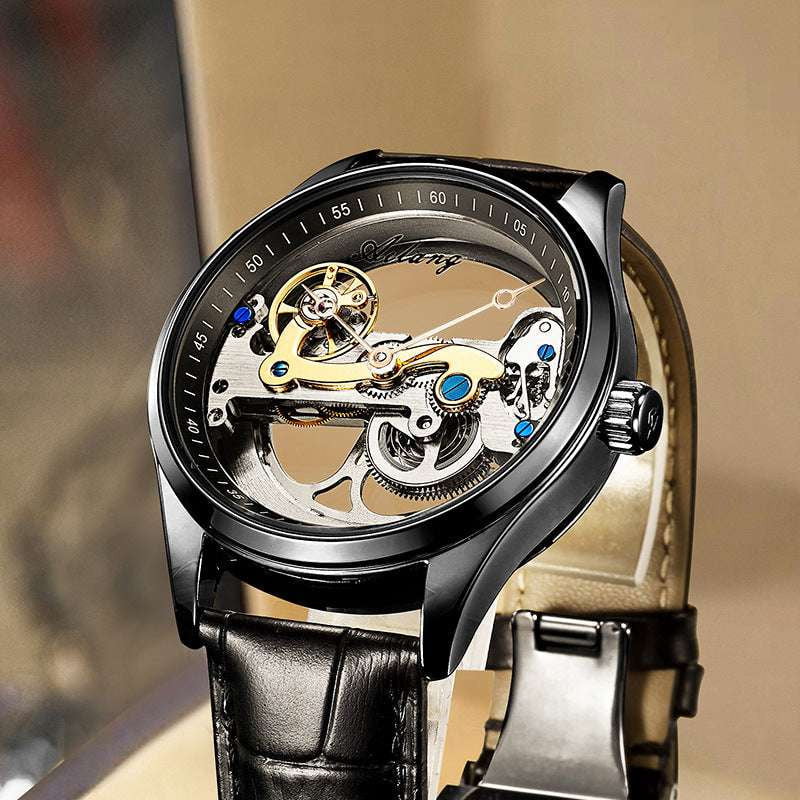 automatic mechanical watch, elegant wristwatch style, luxury timepiece collection - available at Sparq Mart