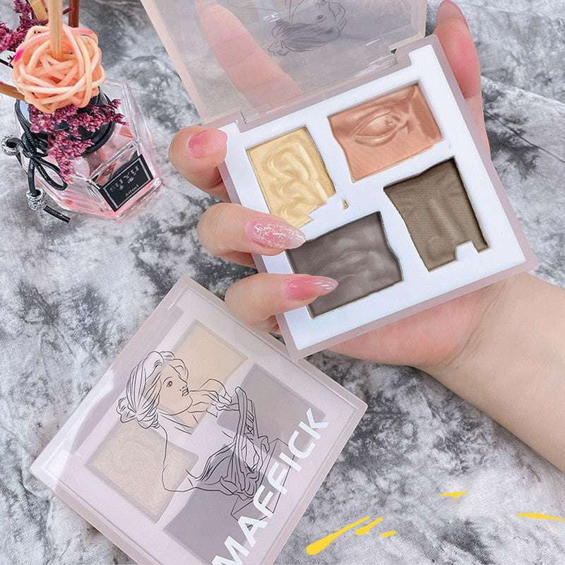 brighten contour palette, highlight contour plate, matte nose shadow - available at Sparq Mart