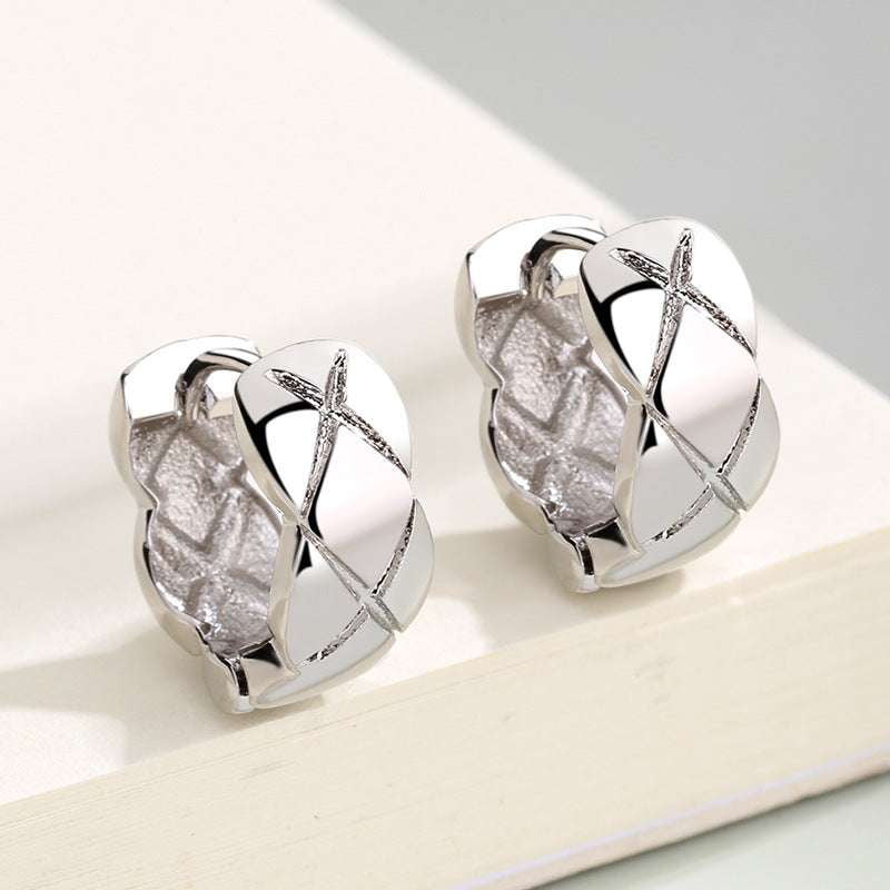 Anti-allergic Fashion Rhombus Ear Buckle, Shop Now, Women's Ear Buckle - available at Sparq Mart