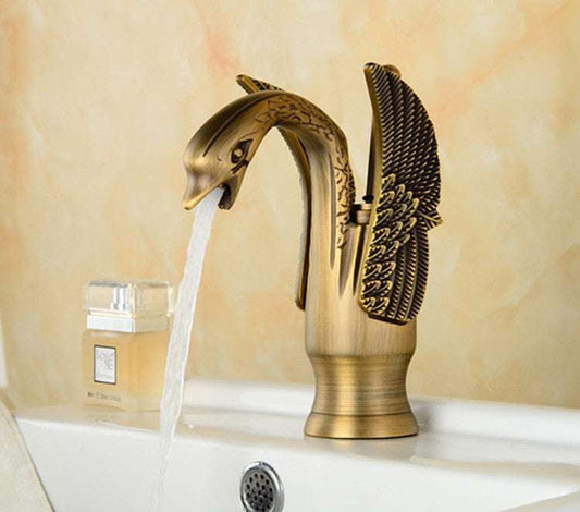 Copper Vanity Faucet, Elegant Washbasin Tap, Vintage Bathroom Faucet - available at Sparq Mart