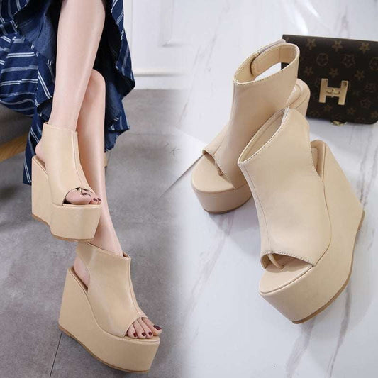 comfortable wedge heels, fashionable wedge shoes, summer wedge sandals - available at Sparq Mart