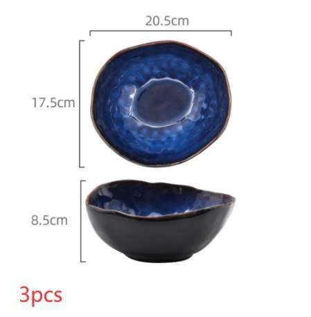 Artisan Serving Bowl, Ceramic Deep Bowl, Irregular Ceramic Dish - available at Sparq Mart