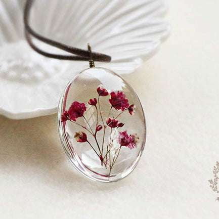 Artisan Flower Pendant, Glass Floral Necklace, Summer Necklace Jewelry - available at Sparq Mart