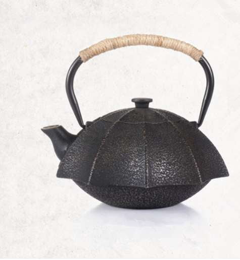 Artisan Iron Kettle, Decorative Iron Teapot, Unique Umbrella Kettle - available at Sparq Mart