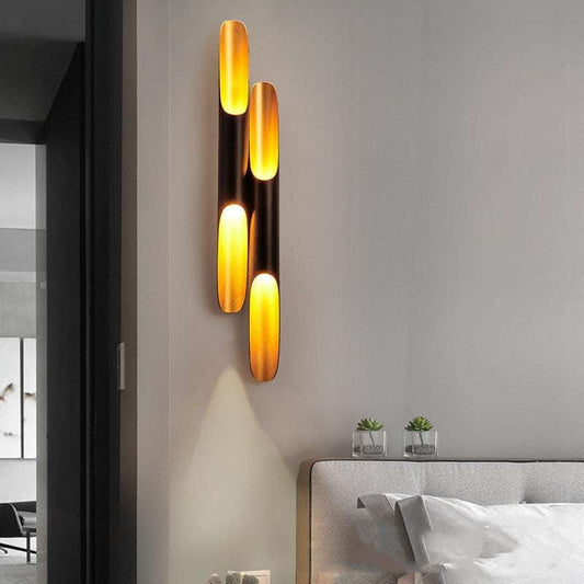 Bamboo Wall Lamp, Decorative Tube Lamp, Retro Bamboo Lighting - available at Sparq Mart