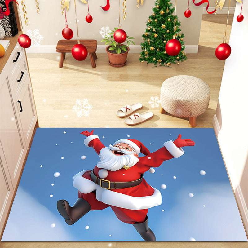 Bay Window Christmas Rug, Christmas Bedside Carpet, Festive Bedroom Carpets - available at Sparq Mart