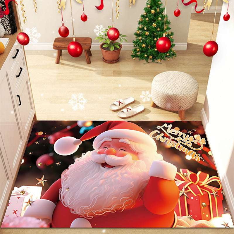 Bay Window Christmas Rug, Christmas Bedside Carpet, Festive Bedroom Carpets - available at Sparq Mart