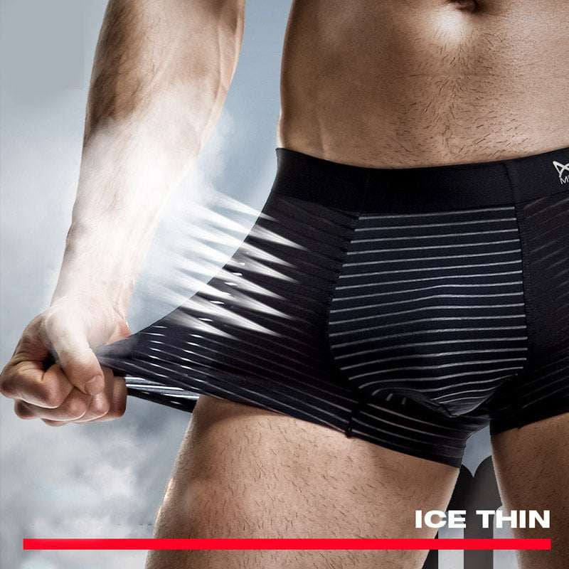 Comfort Fit Boxers, Ice Silk Underwear, Luxury Men's Underwear - available at Sparq Mart