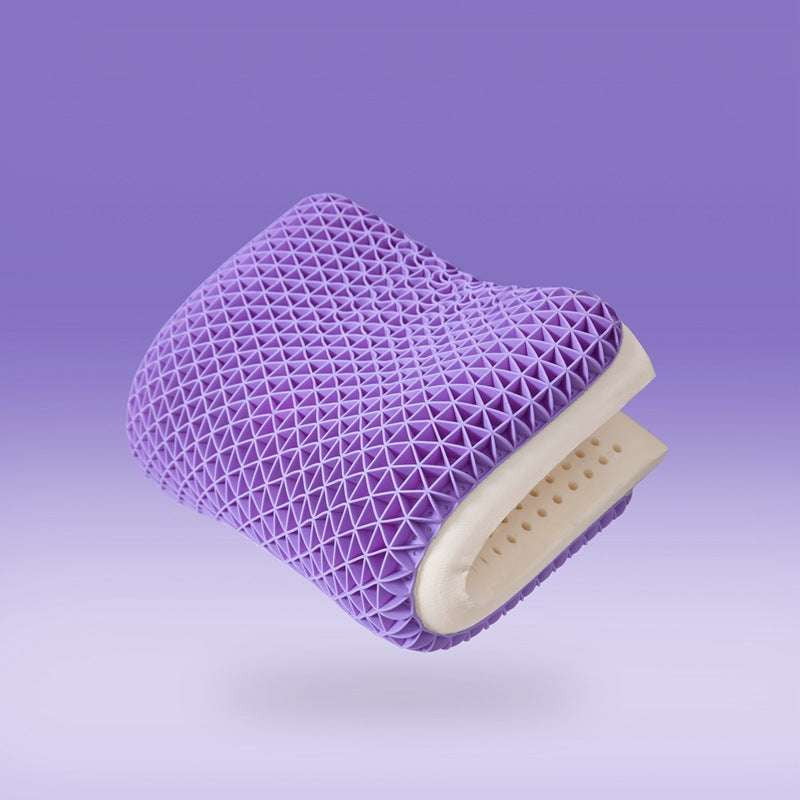 breathable silicone pillow, ergonomic neck support, washable travel pillow - available at Sparq Mart