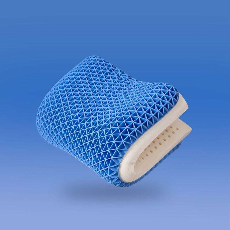 breathable silicone pillow, ergonomic neck support, washable travel pillow - available at Sparq Mart