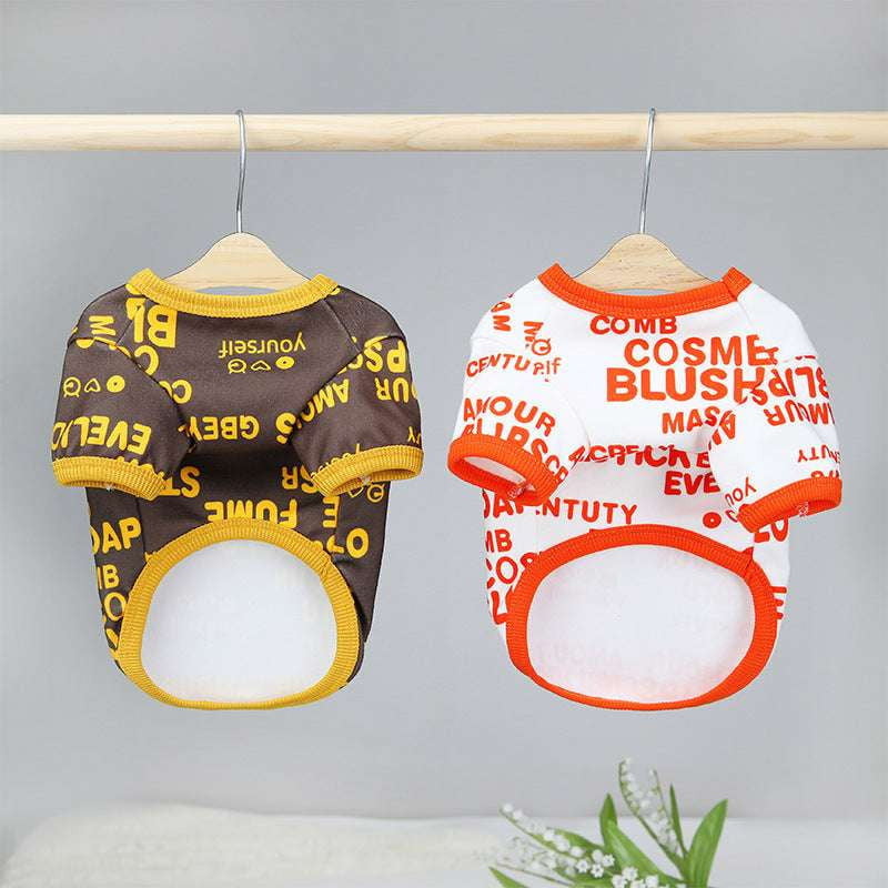 Dog Letter T-Shirt, Pet Apparel Online, Stylish Dog Clothes - available at Sparq Mart