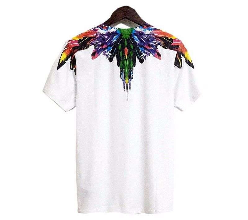 feather print tee, short sleeve feather, water drop t-shirt - available at Sparq Mart