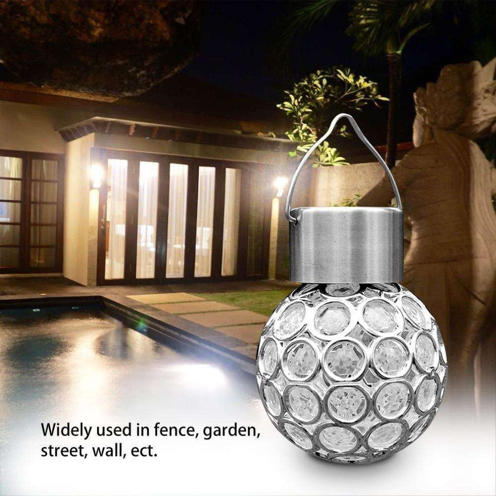 Crystal Ball Light, Outdoor Solar Decor, Solar Garden Lights - available at Sparq Mart