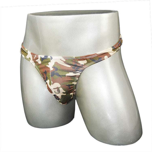 Camo Bikini Pouch, Rose Red Swimsuit, Thong Swimwear Army - available at Sparq Mart