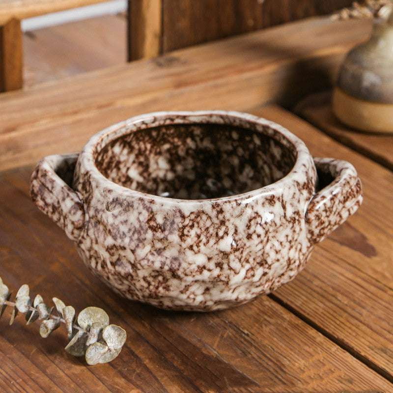 Binaural Serving Bowl, Ceramic Baking Dish, Slow Cooker Ceramics - available at Sparq Mart