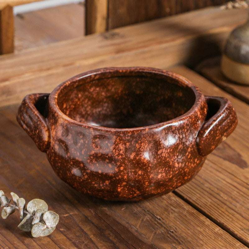 Binaural Serving Bowl, Ceramic Baking Dish, Slow Cooker Ceramics - available at Sparq Mart