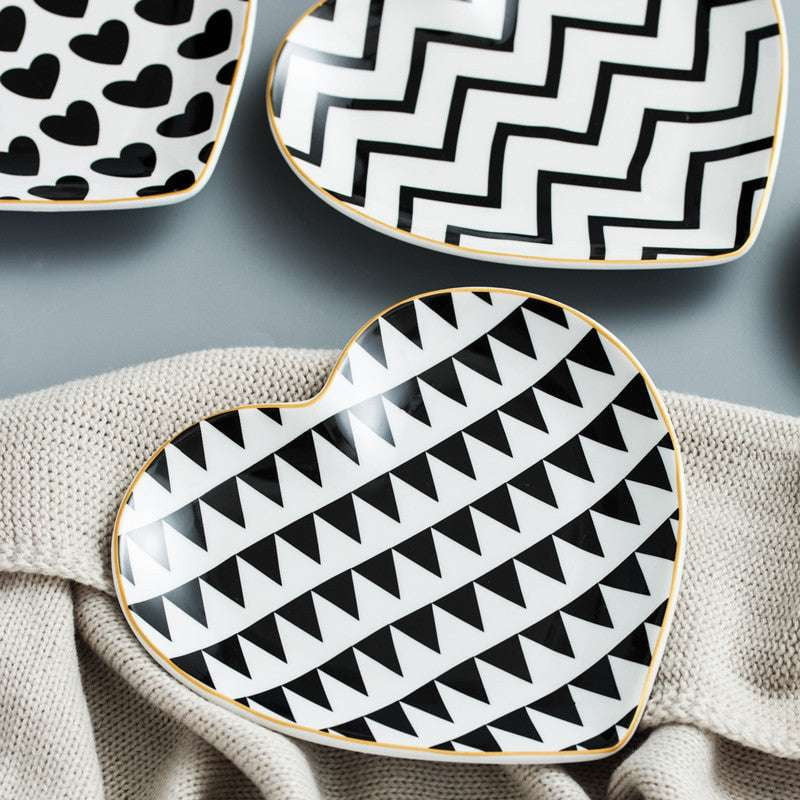 Ceramic Serving Dish, Heart Dinner Plate, Heart-Shaped Dinnerware - available at Sparq Mart