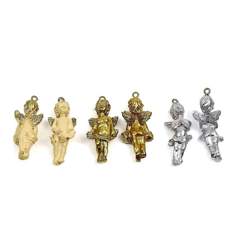 angel pendant charm, cartoon angel ornament, resin angel figure - available at Sparq Mart