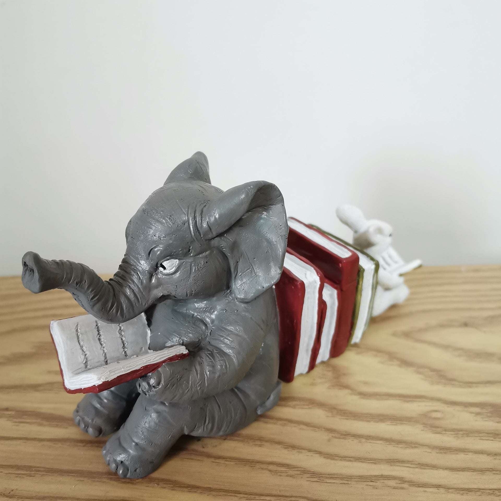 Chic Home Accent, Elephant Rabbit Ornament, Resin Animal Figurine - available at Sparq Mart