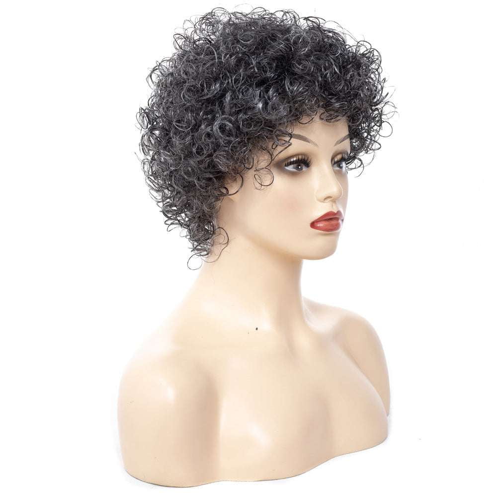 Afro Curly Wig, Curly Wig Headgear, Natural Ladies Wig - available at Sparq Mart