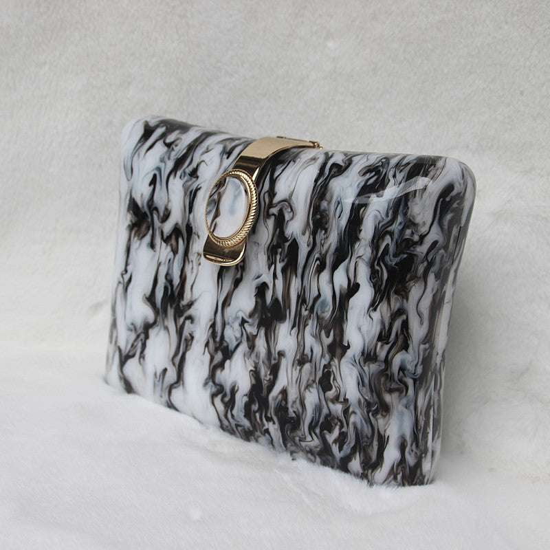 Acrylic Clutch Bag, Elegant Evening Purse, Retro Square Handbag - available at Sparq Mart