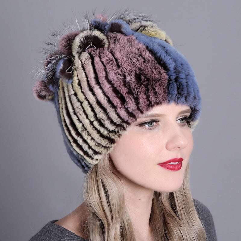 Hand-Knitted Wool Beanies, Ladies Colorful Beanie Caps, Women's Winter Knit Hats - available at Sparq Mart