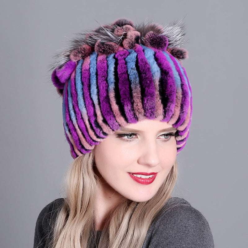 Hand-Knitted Wool Beanies, Ladies Colorful Beanie Caps, Women's Winter Knit Hats - available at Sparq Mart