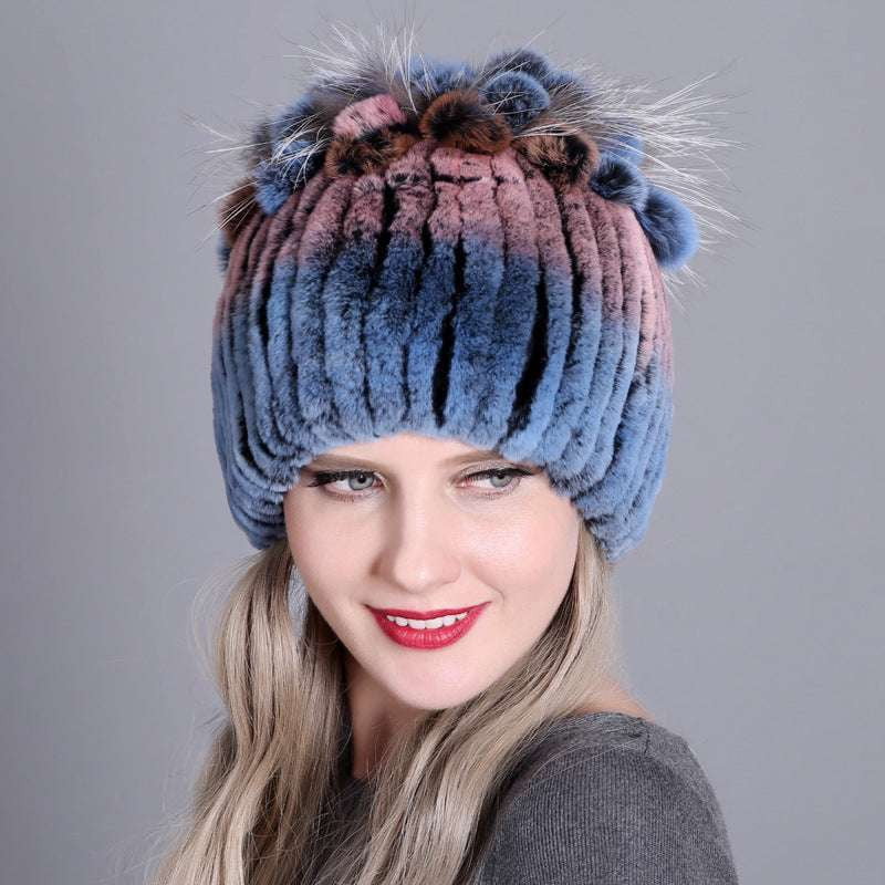 Hand-Knitted Wool Beanies, Ladies Colorful Beanie Caps, Women's Winter Knit Hats - available at Sparq Mart