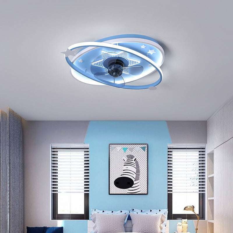 Iron Light Fixture, Kids Bedroom Chandelier, Remote Control Lamp - available at Sparq Mart