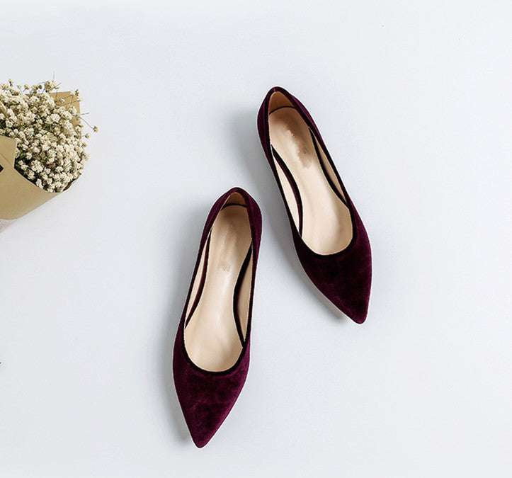 Stylish Pointed-Toe Shoes, Versatile Flats for Ladies, Women's Comfortable Flats - available at Sparq Mart