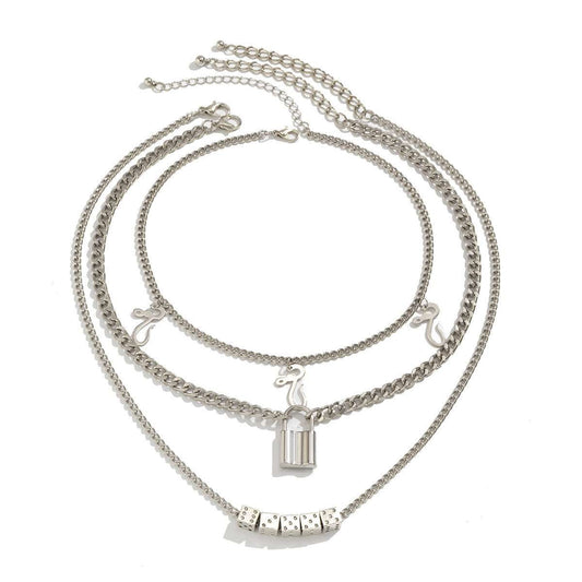 Charming Necklace Gift, Elegant Alloy Jewelry, Snake Necklace Set - available at Sparq Mart