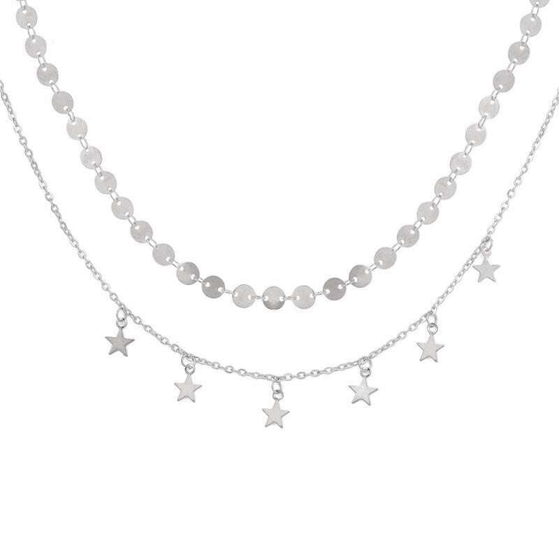 Elegant Pendant Accessory, Star Shower Necklace, Stylish Star Jewelry - available at Sparq Mart