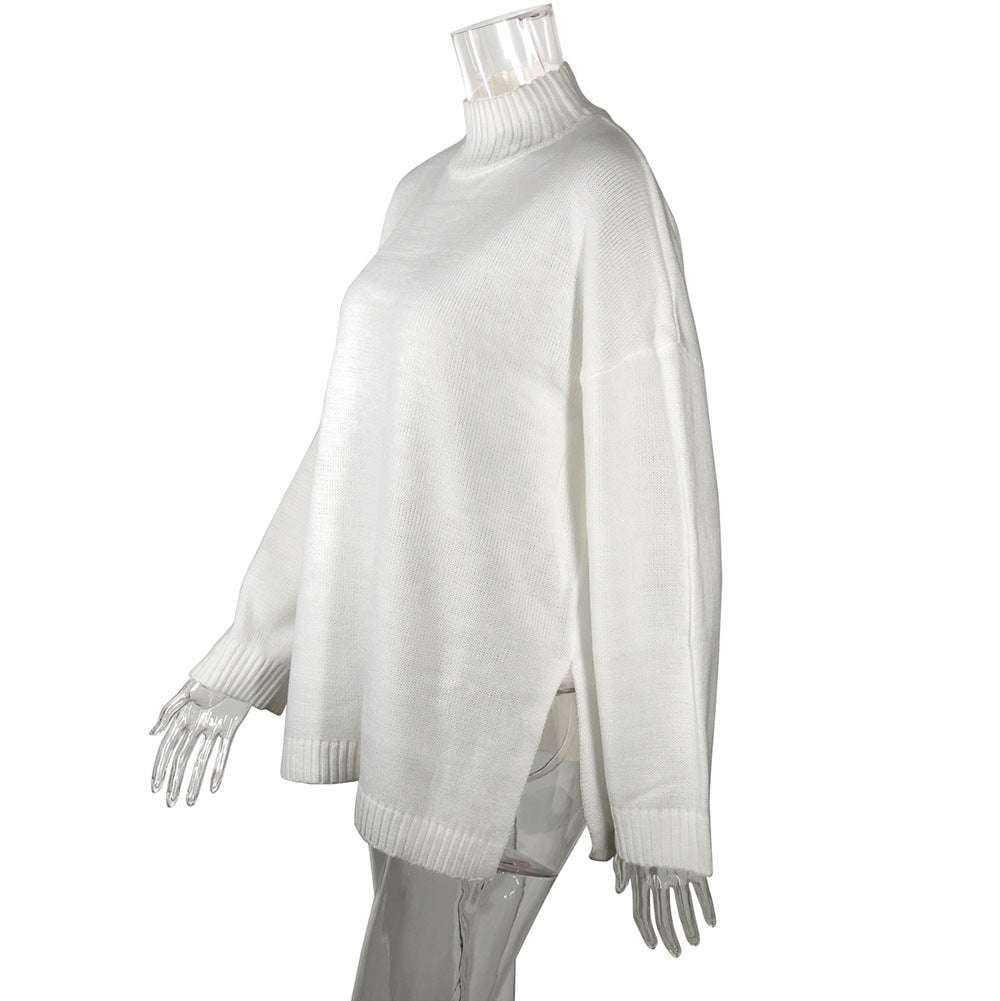 cozy knitwear fashion, elegant sweater coat, white oversized sweater - available at Sparq Mart