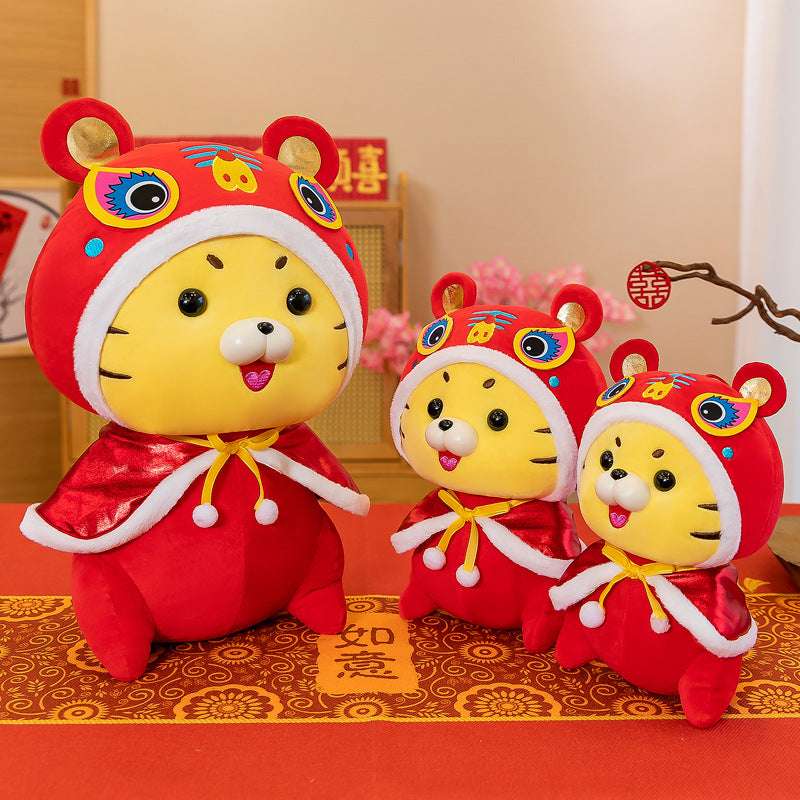 Chinese Style Plush, Little Tiger Doll, Tiger Plush Toy - available at Sparq Mart