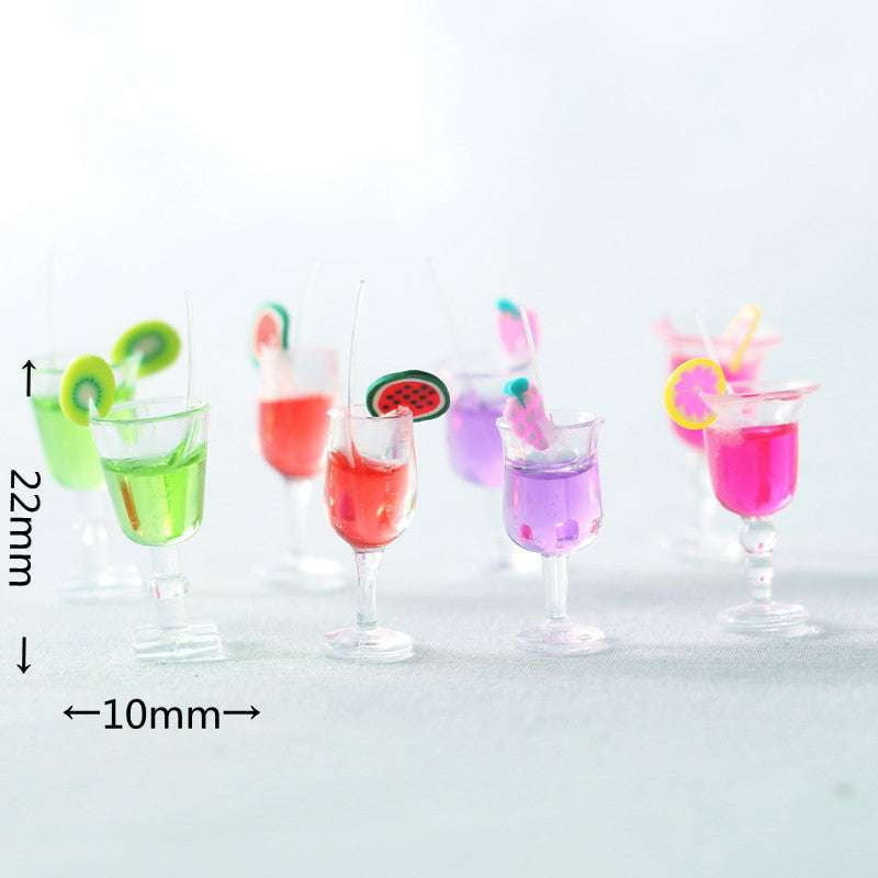 Colorful Cocktail Models, Miniature Fruit Set, Play Fruit Simulation - available at Sparq Mart