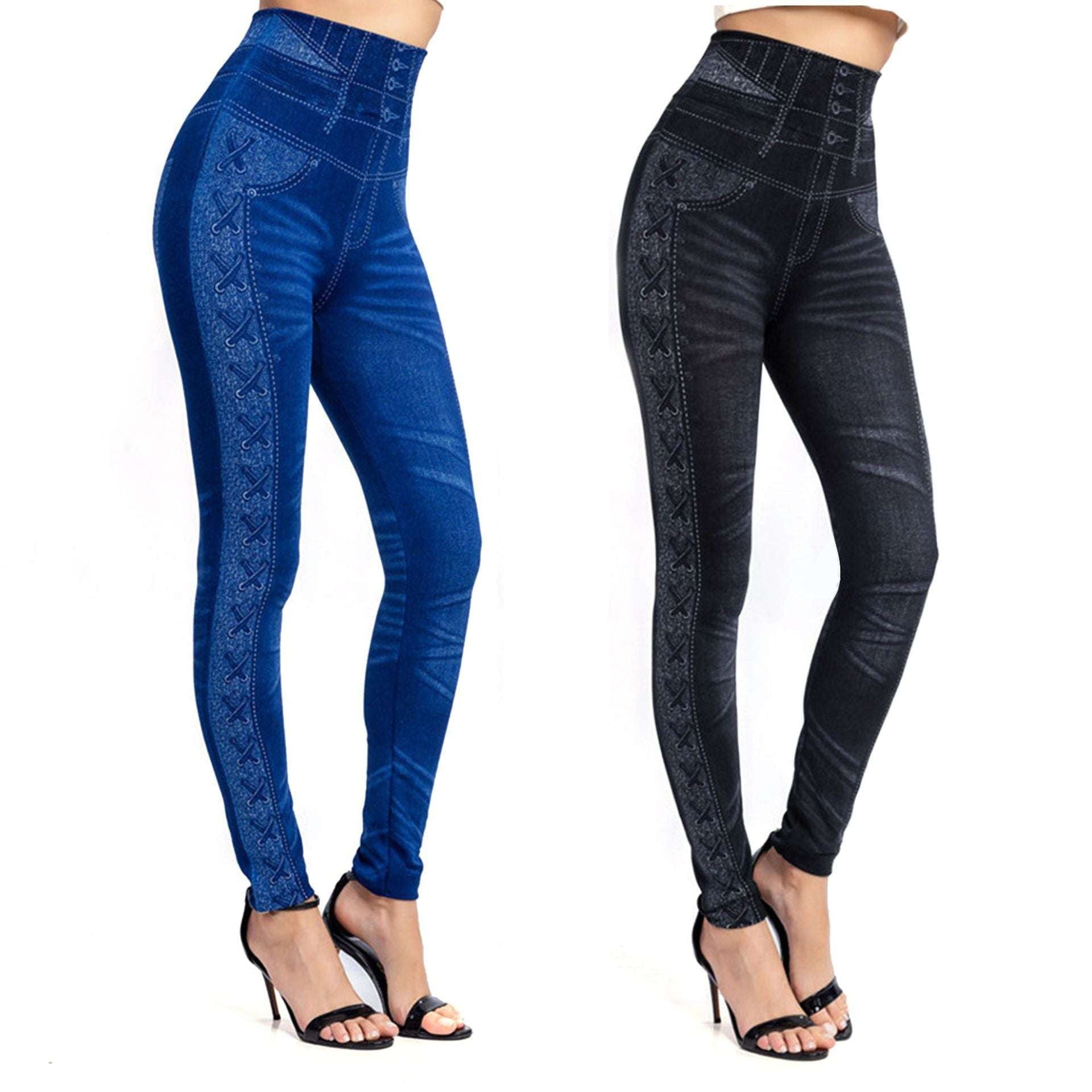 breathable jeans leggings, slim fit leggings, women denim jeggings - available at Sparq Mart